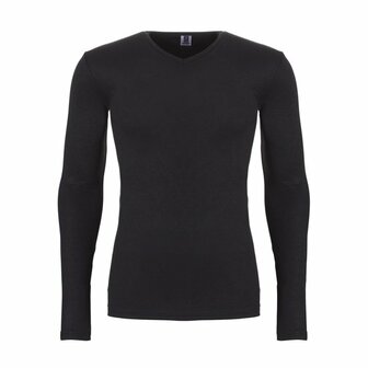 Ten Cate Men Thermo Long Sleeve V-Neck Black 30246-090 | 18229