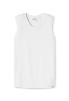 Schiesser Men Long Life Cotton Tanktop V-hals White 145139-100 | 12302