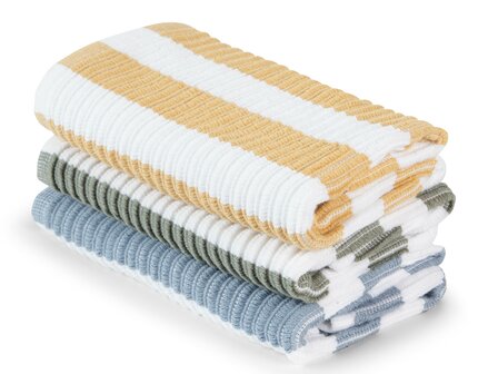 Cleaning With Love Vaatdoek White/Grey Blue WD509 | 30222