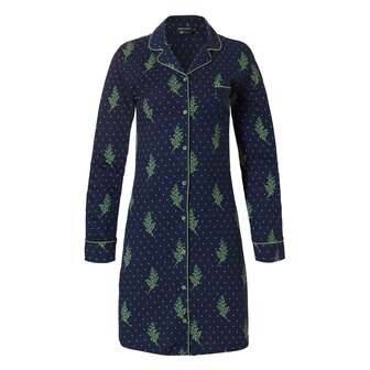 Pastunette DeLuxe Dames Doorknoop Nachthemd Green 15222-346-6 | 26955