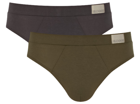 Sloggi Men Go Natural Brief 2-Pack Brown 10214618-M004 | 27851