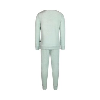 Charlie Choe Jongens Velours Pyjama Light Aqua Q53063-42 | 30750