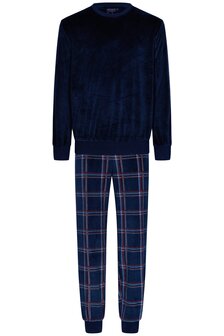 Pastunette For Men Fleece Pyjama Dark Blue 23242-616-2 | 30743