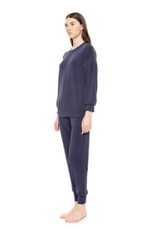 Pink Label Dames Huispak Soft Stretch Yacht Blue W1642 | 30865