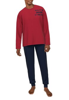 Tom Tailor Heren Pyjama Rood 71410-4009-420 | 30879