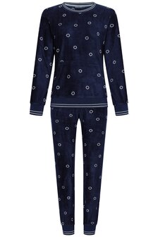 Rebelle Dames Fleece Pyjama Donkerblauw 21242-422-2-526 | 30739