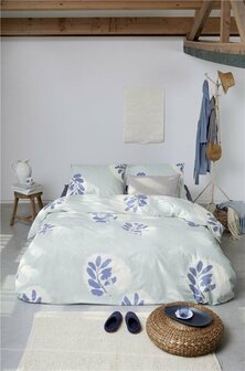 Walra Dekbedovertrek Remade Romantic Leaves Blauw 27947