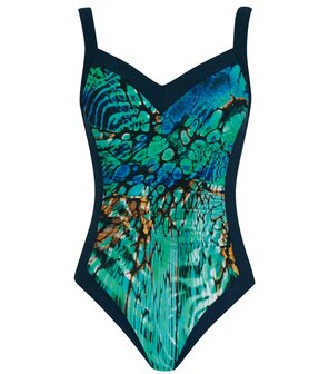 Sunflair Chloorbestendig Badpak Night Blue Turquoise 72140-3023 | 29959-29960