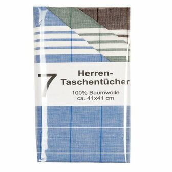 Heren Zakdoeken H7/A 7-Pack Multi 9974