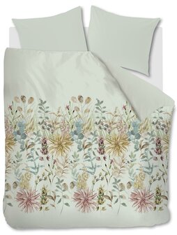 Ariadne At Home Dekbedovertrek Flowerfields Lightgrey  30887