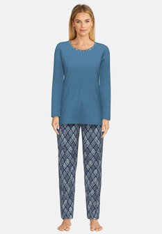 G&ouml;tzburg Dames Pyjama Blauw 250176-4009-625 | 30797