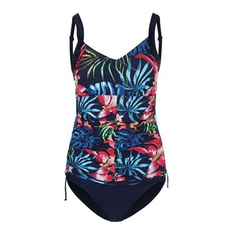 Mila Tankini Navy/Cherise R51237-23 | 30018