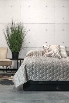 Unique Living  Bedsprei Peggy Lightgrey 30936