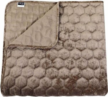 Unique Living  Bedsprei Peggy Taupe 30938