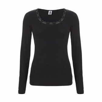 Ten Cate Women Thermo Lace Long Sleeve Black 60381 | 18221