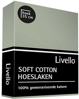 Livello Soft Cotton Hoeslaken Light Green BLLIV25 | 25773 - 25774