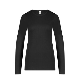 Ten Cate Women Thermo Long Sleeve Rib Black 60390 | 30954