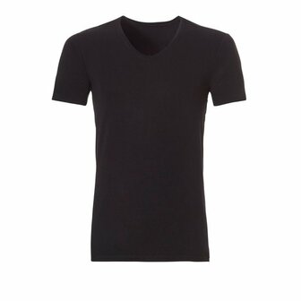 Ten Cate Men Basics Bamboo Viscose V-Neck Black 30862-090 | 20217