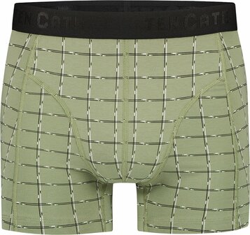 Ten Cate Men Basics Shorts 2-Pack Check Green 32457-3218 | 28392