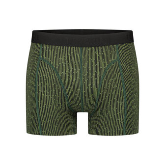 Ten Cate Men Basics Shorts 2-Pack Abstract Stripe Black/Green 60000-5002 | 29372