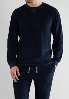 Tom Tailor Badstof Heren Pyjama Donkerblauw 71348-3028-630 | 30878