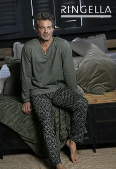 Ringella Men Pyjama Oliv 4541206-510 | 30640