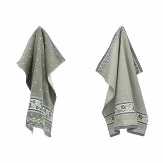 Bunzlau Castle Keukendoek Harmony Dark Green 4269 | 28662