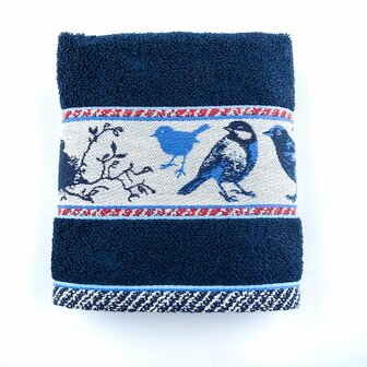 Bunzlau Castle Keukendoek Birds Dark Blue 6061 | 30997