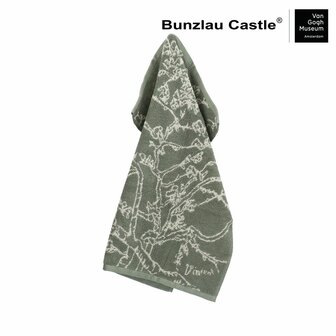 Bunzlau Castle Keukendoek Van Gogh Almond Blossom Dark Green 6260 | 30999