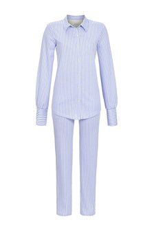 Ringella Dames Doorknoop Pyjama Bright Blue 5211258-298 | 31318