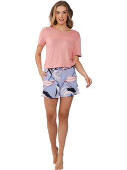 Pastunette Premium Dames Shortama Pink 131251-212-1-210 | 31188