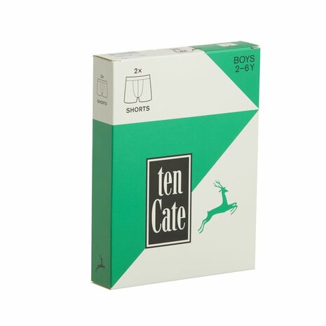 Ten Cate Basic Jongens Short Wit 2-Pack 30036-001 | 17482