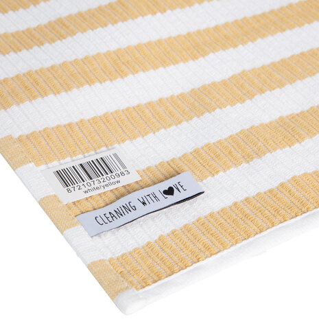 Cleaning With Love Vaatdoek White/Yellow WD502 | 30221