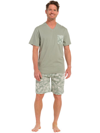 Pastunette For Men Heren Shortama Light Green 33241-600-3-700 | 29939