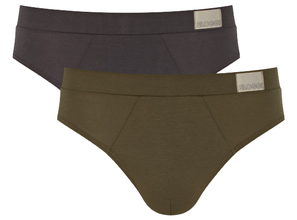 Sloggi Men Go Natural Brief 2-Pack Brown 10214618-M004 | 27851