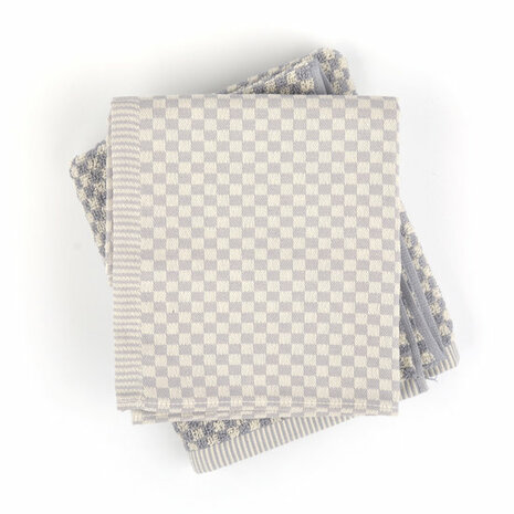 Bunzlau Castle Keukendoek Small Check Grey 3803 | 21607