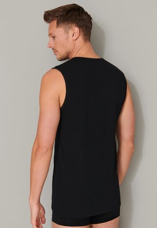 Schiesser Men 95/5 Tanktops 0-hals 2-Pack Zwart 173980-000 | 26352