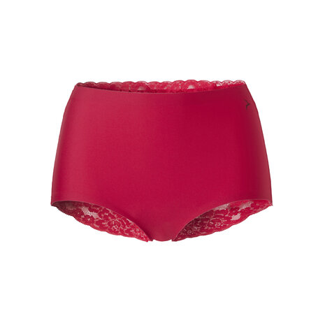 Ten Cate Women Secrets High Waist Brief Lace Back Red 31758-634 | 22606