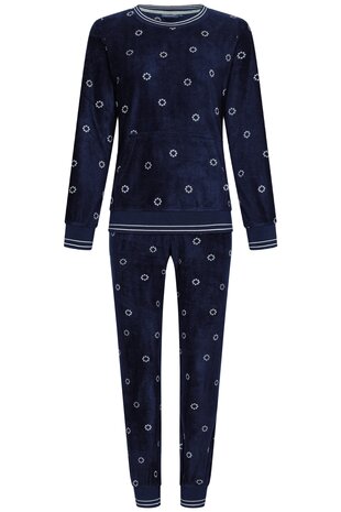 Rebelle Dames Fleece Pyjama Donkerblauw 21242-422-2-526 | 30739