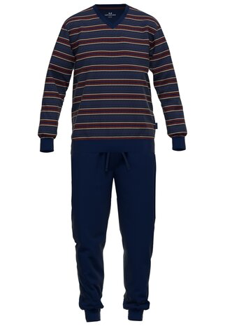 Götzburg Heren Velours Pyjama Donkerblauw 452273-3041-662 | 30784