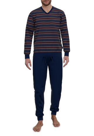 Götzburg Heren Velours Pyjama Donkerblauw 452273-3041-662 | 30784