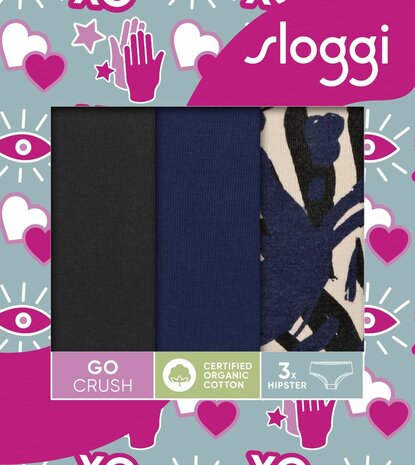 Sloggi Go Crush Hipster 3-Pack 10219671- M008 | 30853