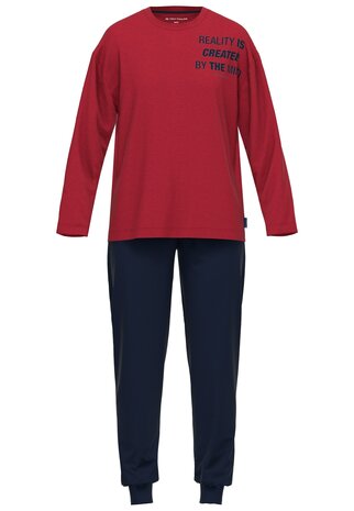 Tom Tailor Heren Pyjama Rood 71410-4009-420 | 30879