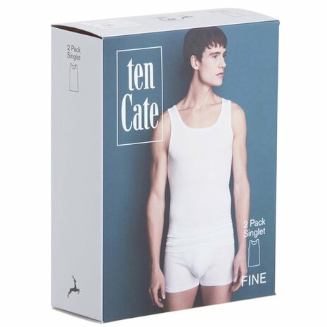 Ten Cate Men Fine Singlet White 30226 | 17826