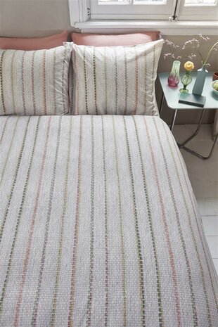 Ariadne At Home Dekbedovertrek Soft Lines Off White 30941