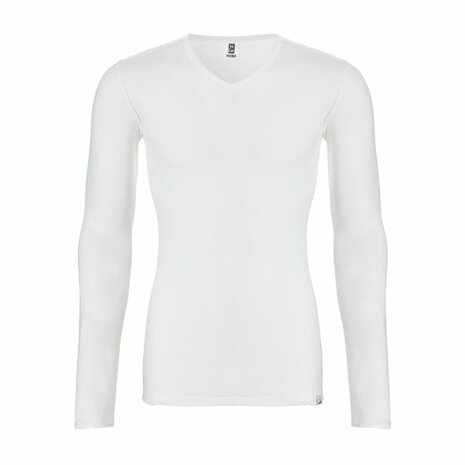 Ten Cate Men Thermo Long Sleeve V-Neck Snow White 30246-015 | 18228