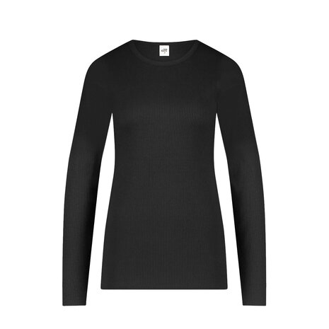 Ten Cate Women Thermo Long Sleeve Rib Black 60390 | 30954