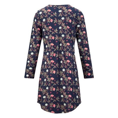 Charlie Choe Dames Nachthemd Bloemen Blauw F41126-38 | 25176