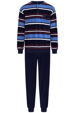 Robson Heren Badstof Pyjama Blue 27242-706-4 | 30746