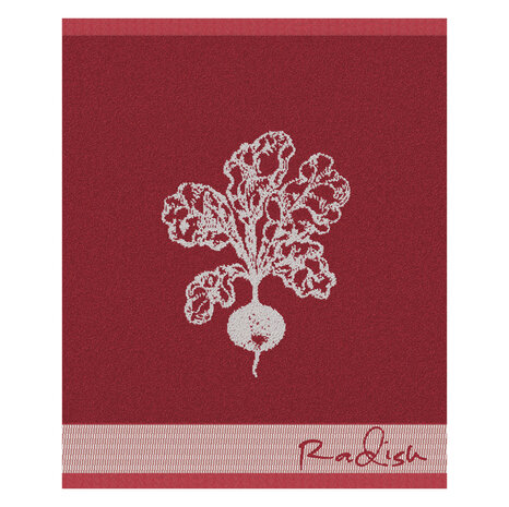 DDDDD Keukendoek Radish Red 23112